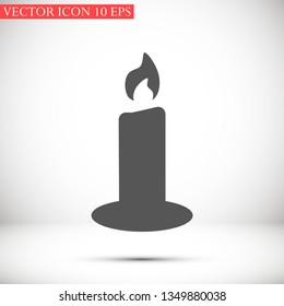 candle vector icon 10 eps