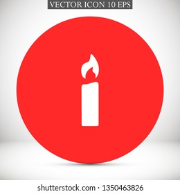 candle vector icon 10 eps