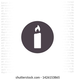 candle vector icon 10 eps , Lorem ipsum Flat design