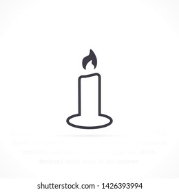 candle vector icon 10 eps , Lorem ipsum Flat design