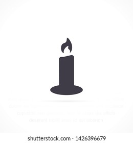 candle vector icon 10 eps , Lorem ipsum Flat design