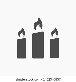 candle vector icon 10 eps , Lorem ipsum Flat design