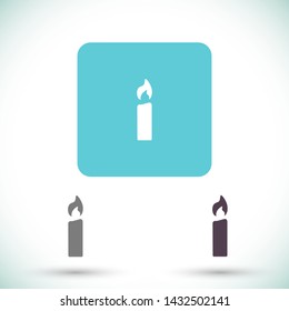 candle vector icon 10 eps , Lorem ipsum Flat design