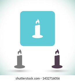 candle vector icon 10 eps , Lorem ipsum Flat design