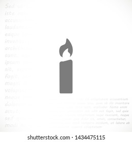 candle vector icon 10 eps , Lorem ipsum Flat design