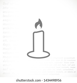 candle vector icon 10 eps , Lorem ipsum Flat design