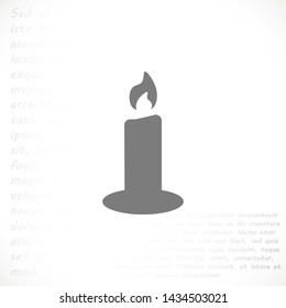 candle vector icon 10 eps , Lorem ipsum Flat design