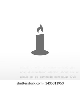 candle vector icon 10 eps , Lorem ipsum Flat design