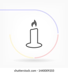 candle vector icon 10 eps , Lorem ipsum Flat design