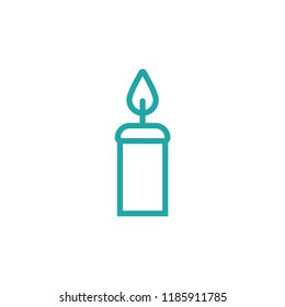 Candle vector icon