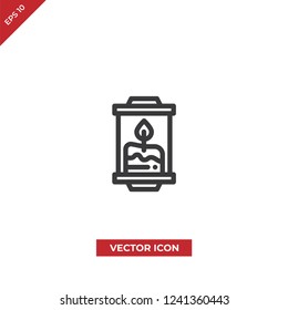 Candle vector icon 