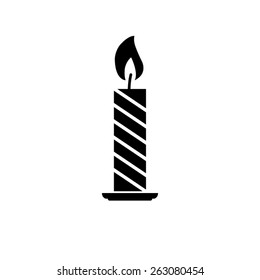 Candle - vector icon