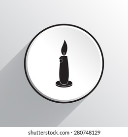 Candle vector icon 
