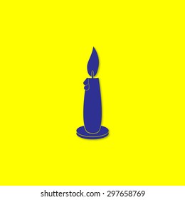 Candle vector icon 