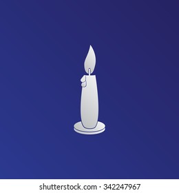 Candle vector icon 
