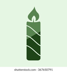 Candle vector icon