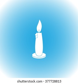 Candle vector icon 