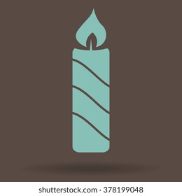 Candle vector icon