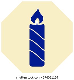 Candle vector icon