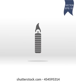 Candle vector icon