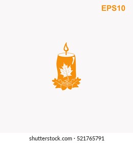 Candle vector icon