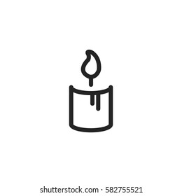 Candle vector icon