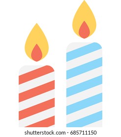 
Candle Vector Icon 
