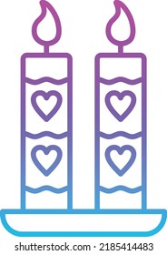 Candle vector icon. Can be used for printing, mobile and web applications.