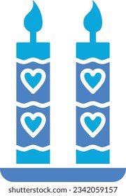 Candle vector icon. Can be used for printing, mobile and web applications.
