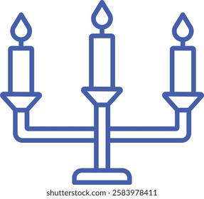 Candle vector icon. Can be used for printing, mobile and web applications.