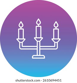 Candle vector icon. Can be used for printing, mobile and web applications.