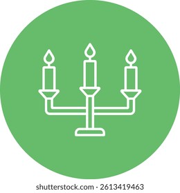 Candle vector icon. Can be used for printing, mobile and web applications.