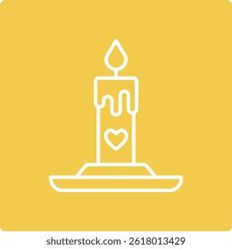 Icono de Vector de vela. Se puede utilizar para aplicaciones de impresión, móviles y de Web.