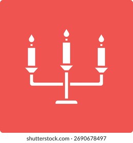 Candle vector icon. Can be used for printing, mobile and web applications.