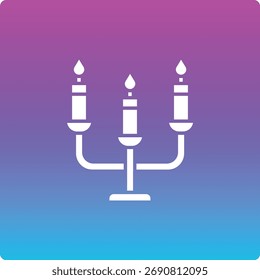 Candle vector icon. Can be used for printing, mobile and web applications.
