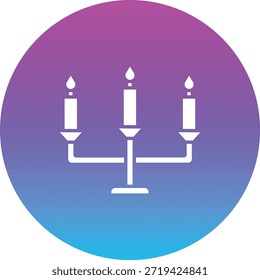 Candle vector icon. Can be used for printing, mobile and web applications.