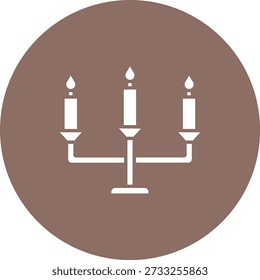 Candle vector icon. Can be used for printing, mobile and web applications.