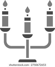 Candle vector icon. Can be used for printing, mobile and web applications.