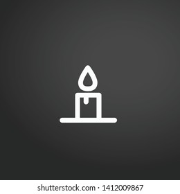 Candle vector icon. Candle concept stroke symbol design. Thin graphic elements vector illustration, outline pattern for your web site design, logo, UI. EPS 10.
