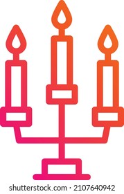 Candle Vector Icon Design Illustration