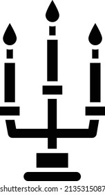 Candle Vector Icon Design Illustration