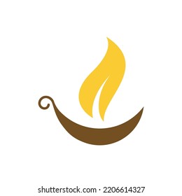 Plantilla de la ilustración de diseño de icono Vector de velas