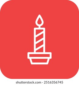 Candle Vector Icon Design Illustration