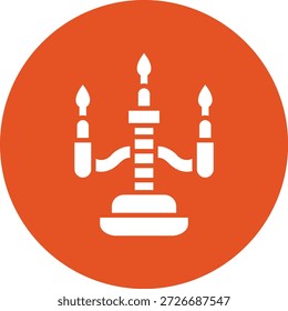 Ilustración de diseño de icono de Vector de vela