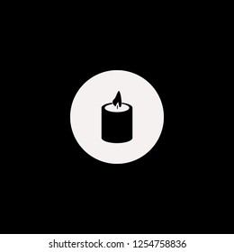 candle vector icon. flat candle design. candle illustration for graphic 