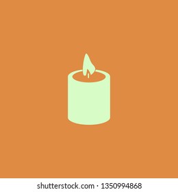 candle vector icon. flat design