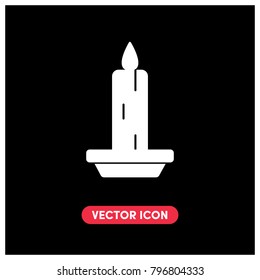 Candle Vector Icon Illustration