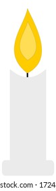 Diseño aislado de icono vectorial de velas
