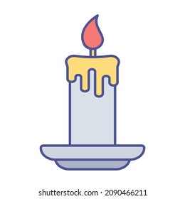 Candle vector icon Isolated Vector icon which can easily modify or edit

