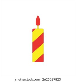 candle vector icon line sign